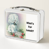 White Pup Metal Lunchbox (Voorkant)