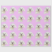 White Puppy #Maltese Cadeaupapier (Vlak)