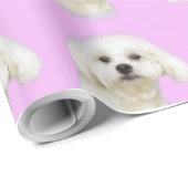 White Puppy #Maltese Cadeaupapier (Rol Hoek)