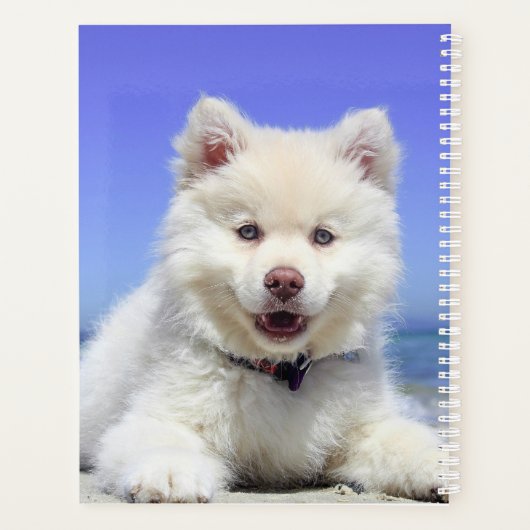 White Puppy Planner (Achterkant)