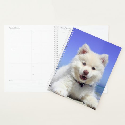 White Puppy Planner (Display)