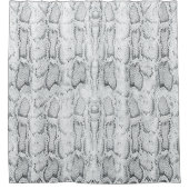 White Python Snake Skin Print Douchegordijn (Voorkant)