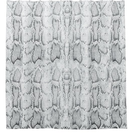 White Python Snake Skin Print Douchegordijn (Voorkant)