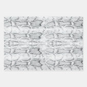 White Python Snake Skin Print Inpakpapier Vel (Voorkant 3)