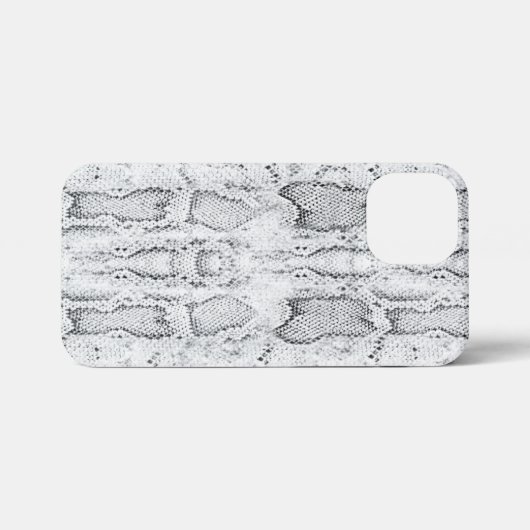 White Python Snake Skin Print iPhone Hoesje (Achterkant horizontaal)