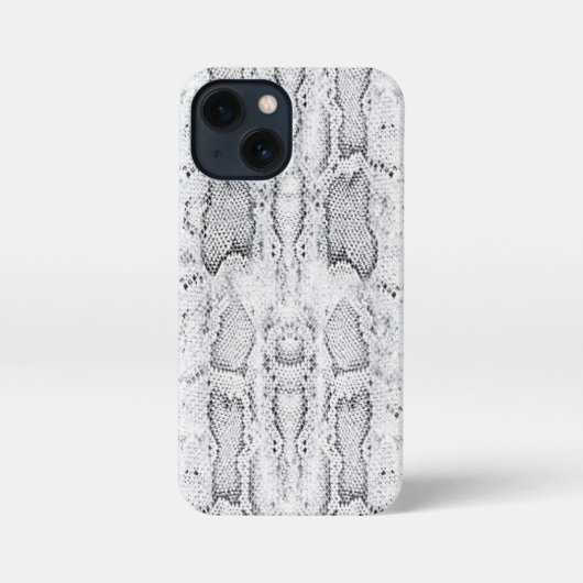White Python Snake Skin Print iPhone Hoesje (Achterkant)