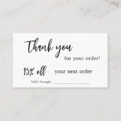 White qr code business logo Diskcard Klantenkaartje (Voorkant)