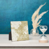 White Queen Annes Lace Table Number Fotoplaat (Insitu)