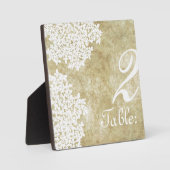 White Queen Annes Lace Table Number Fotoplaat (Voorkant)