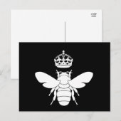 White Queen Bee Logo... Ben je een koningin? Briefkaart (Voorkant / Achterkant)