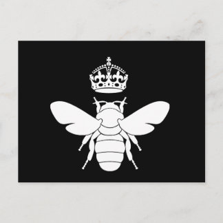 White Queen Bee Logo... Ben je een koningin? Briefkaart