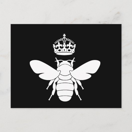 White Queen Bee Logo... Ben je een koningin? Briefkaart (Voorkant)