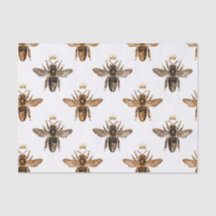 White Queen Bee Tissue Paper