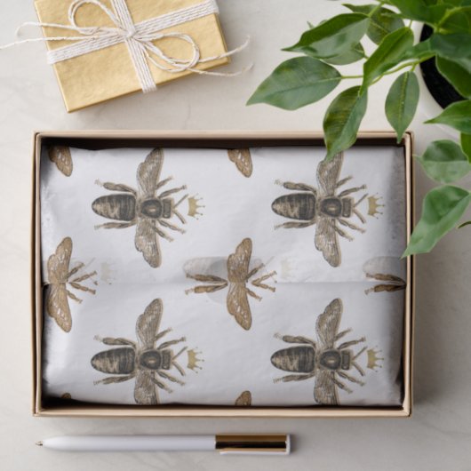 White Queen Bee Tissue Paper Tissuepapier (Geschenk)