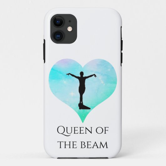 White Queen of the Beam Gymnastics iPhone Case (Achterkant)