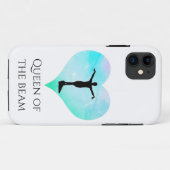 White Queen of the Beam Gymnastics iPhone Case (Achterkant (horizontaal))