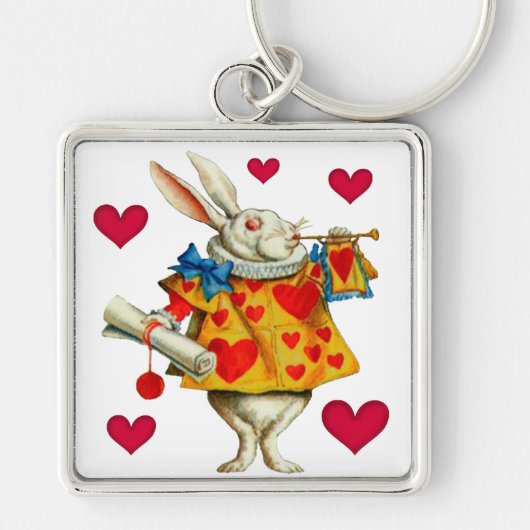 White Rabbit 1 Sleutelhanger (Voorkant)
