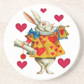 White Rabbit 1 Zandsteen Onderzetter (Voorkant)