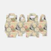 White Rabbit Alice in Wonderland Art Bedankdoosjes (Uitgevouwen)