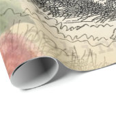 White Rabbit Alice in Wonderland Art Cadeaupapier (Rol Hoek)