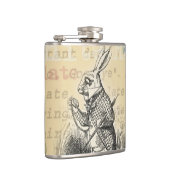 White Rabbit Alice in Wonderland Art Heupfles (Rechts)