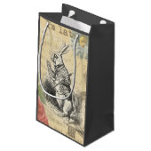White Rabbit Alice in Wonderland Art Klein Cadeauzakje (Achterkant Gekanteld)