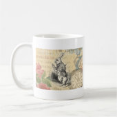 White Rabbit Alice in Wonderland Art Koffiemok (Links)