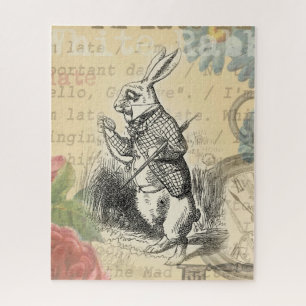 White Rabbit Alice in Wonderland Art Legpuzzel