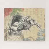 White Rabbit Alice in Wonderland Art Legpuzzel (Horizontaal)