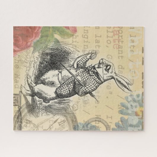 White Rabbit Alice in Wonderland Art Legpuzzel (Horizontaal)
