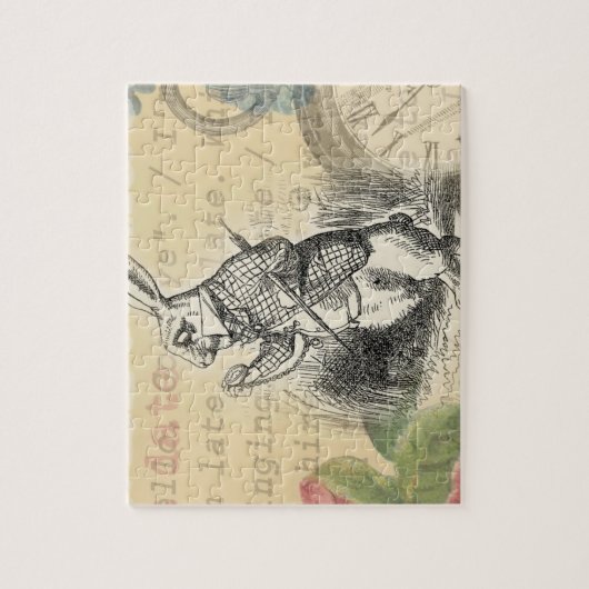 White Rabbit Alice in Wonderland Art Legpuzzel (Verticaal)