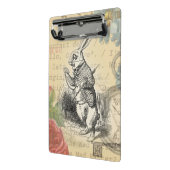 White Rabbit Alice in Wonderland Art Mini Klembord (Angled2)