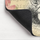 White Rabbit Alice in Wonderland Art Muismat (Hoek)