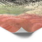 White Rabbit Alice in Wonderland Art Poster (Hoek)