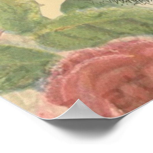 White Rabbit Alice in Wonderland Art Poster (Hoek)