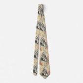 White Rabbit Alice in Wonderland Art Stropdas (Achterkant)