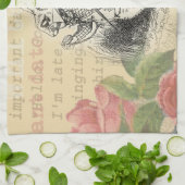 White Rabbit Alice in Wonderland Art Theedoek (Gevouwen)