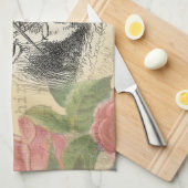 White Rabbit Alice in Wonderland Art Theedoek (Quarter Fold)