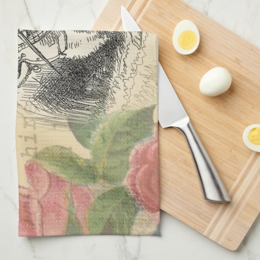 White Rabbit Alice in Wonderland Art Theedoek (Quarter Fold)