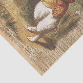 White Rabbit Alice in Wonderland  Art Tissuepapier (Detail)