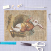 White Rabbit Alice in Wonderland  Art Tissuepapier (Craft)
