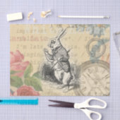 White Rabbit Alice in Wonderland Art Tissuepapier (Craft)