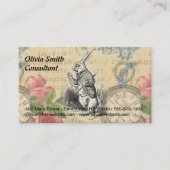 White Rabbit Alice in Wonderland Art Visitekaartje (Voorkant)