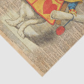 White Rabbit Alice in Wonderland  Artwork Tissuepapier (Detail)