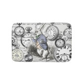 White Rabbit Alice in Wonderland Clocks Badmat (Voorkant)