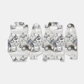 White Rabbit Alice in Wonderland Clocks Bedankdoosjes (Uitgevouwen)