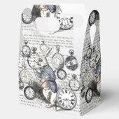 White Rabbit Alice in Wonderland Clocks Bedankdoosjes (Geopend)