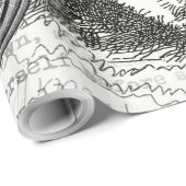 White Rabbit Alice in Wonderland Clocks Cadeaupapier (Rol Hoek)