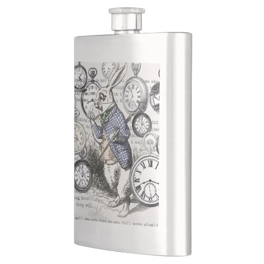 White Rabbit Alice in Wonderland Clocks Heupfles (Links)