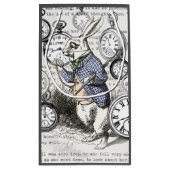 White Rabbit Alice in Wonderland Clocks Klein Cadeauzakje (Achterkant)
